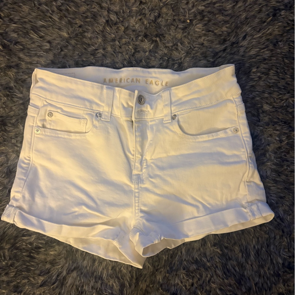 American Eagle Outfitters Women's Crisp White Jean Shorts